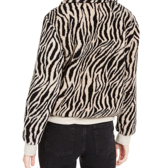 Hippie Rose Zebra Print Faux Jacket - Picture 3 of 5